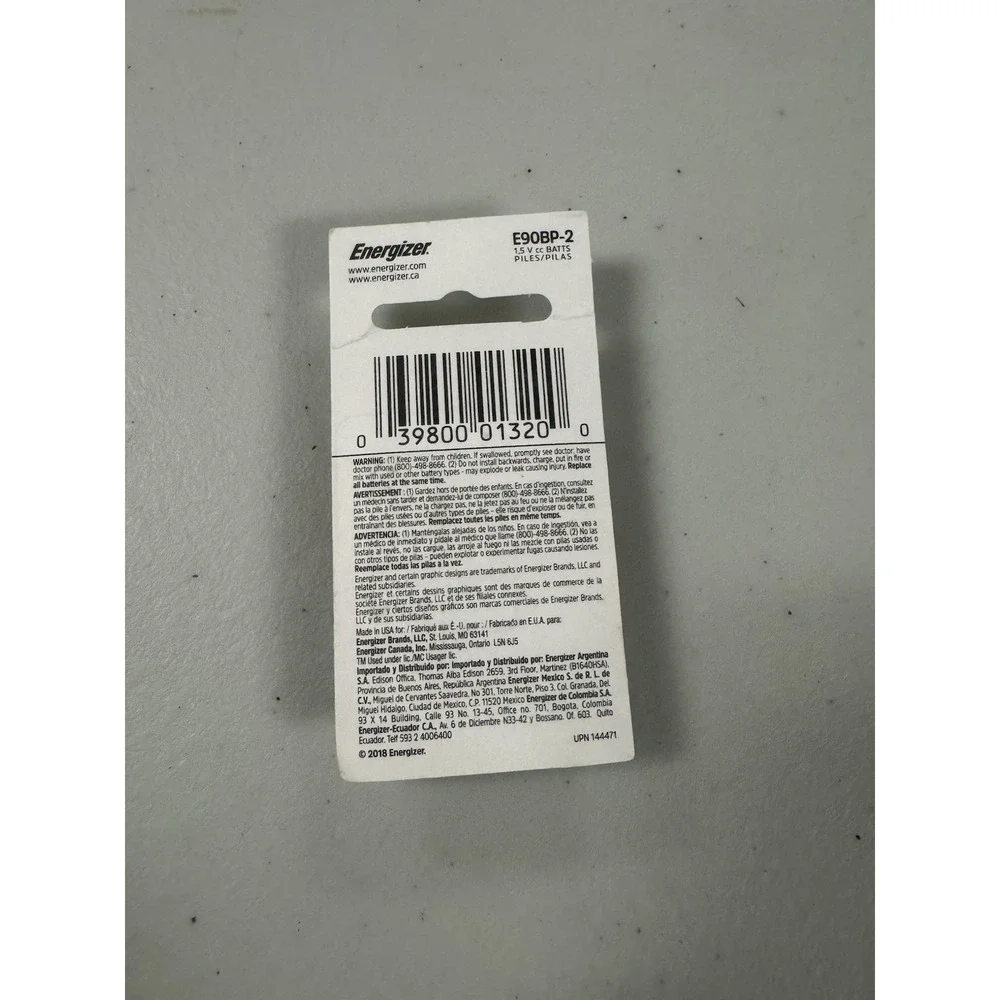 6 Pks of 2 (12) Energizer Batteries N2 E90Bp2
